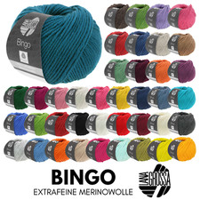 Lana Grossa BINGO 50 g extrafeine Merinowolle in 80 Farben 80 m