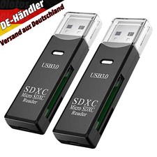 2x USB 3.0 Kartenleser Kartenlesegerät Stick Card Reader Micro TF SD XC Adapter