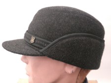 Herren Mütze Ohrenklappen Winterkappe Gr.59 Schirmmütze Herrenmützen Herrenhüte