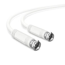 1,5m Antennenkabel F-Stecker SAT Satkabel Koaxial Kabel vernickelt 85dB HD TV 3D