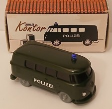 Wiking 1:87 VW Bus T1 Polizei Werbemodell Sammler Kontor grün Limitiert 500 OVP