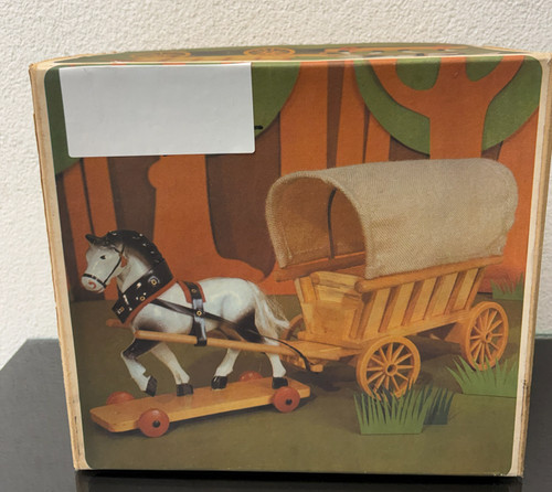 Vintage pferd mit holz - mit,