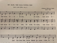 Chornoten - Johann M. Bach - „Ich weiß, daß mein Erlöser lebt" / und weitere