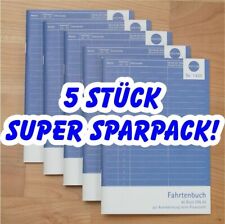 5 Stück Fahrtenbuch Fahrtenbücher DIN A5 40 Blatt vom Finanzamt anerkannt