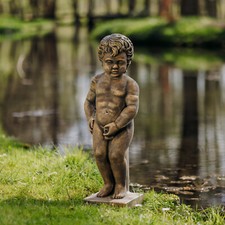 Manneken pis mit wasserlauf - pis,