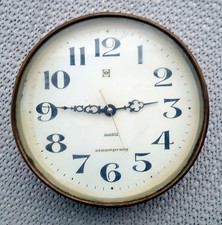 ALTE SELVA WANDUHR KB electric PLANGL Ø215mm QUARZ steamproof MODELLBAU 1986 GEB