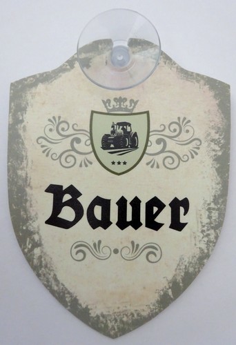Schild mit saugnapf bauer - mit,