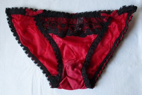Ddr dessous slip rot schwarz - dessous, rot-schwarz