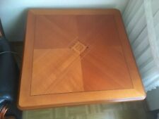 Beistelltisch Couchtisch Sofatisch Firenze, 75x75 cm, Kirsche Intarsien, Vintage