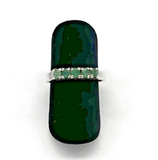 925/- Silberring, Peridot , Grün, Rund, Gr. 53, Sterlingsilber