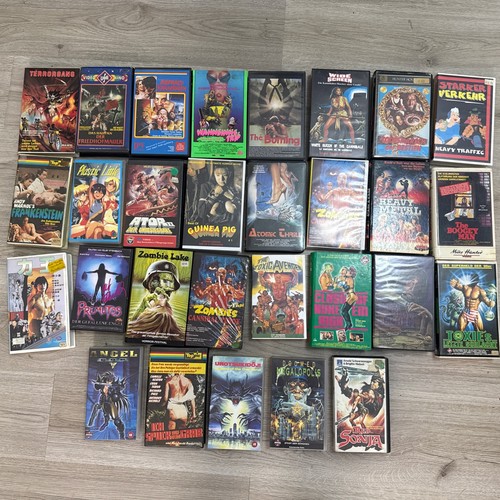 Vhs video kassetten konvolut - vhs,