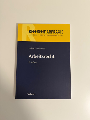 Arbeitsrecht referendarpraxis - arbeitsrecht,