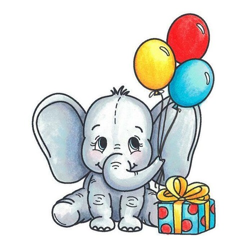 Elefant tier metall stencil - elefant,
