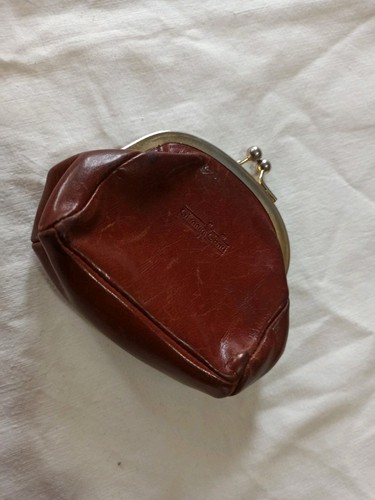 Vintage damen leder - leder, geldbÖrse