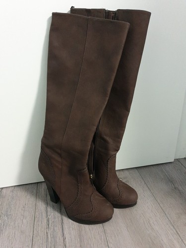 Stiefel braun plateau m - stiefel,