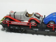 G Autotransportwagen m. 2 Oldtimer LGB 42590 TOP !  226