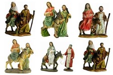 Krippenfiguren Krippenblock Herbergssuche Maria und Josef verschiedene Größen 