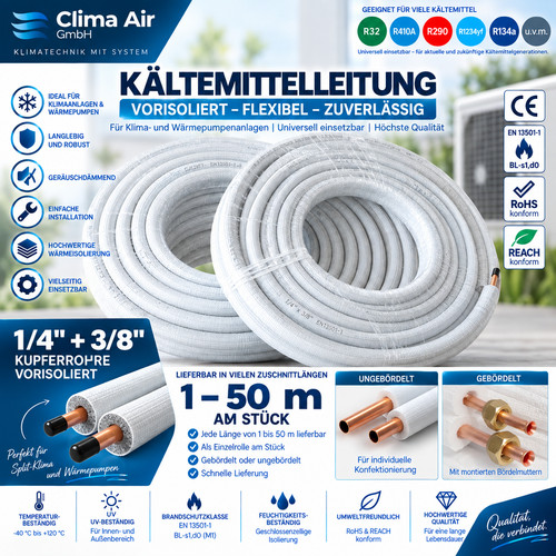 Kältemittelleitung kupferrohr - kältemittelleitung,