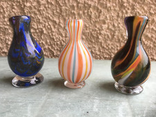 Vasen Deko Glas Kristall Handgemacht Unikat Glaskunst ca. 9,5 cm hoch bunt