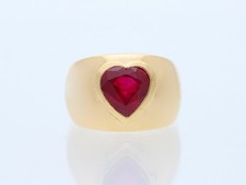 Ring 4,50 ct. Rubin 585 Gold 14 Karat Deta Schmuck