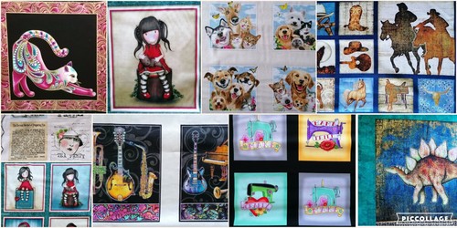 Panel bild patchworkstoffe 100 - panel,