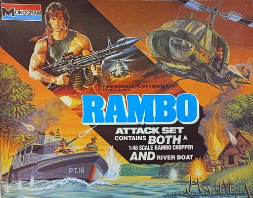 Monogram 6039 rambo - attack, set