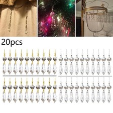 20x Klar Glas Kristall Lampe