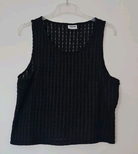 Noisy may lace tank crop - lace, top
