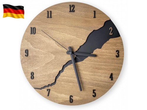 Wanduhr holzoptik modern cm - wanduhr,