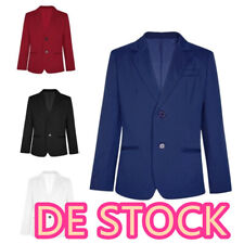 DE!Kinder Jungen Blazer Anzug Jacke Sakko Slim Fit Freizeit Hochzeit Tuxedo