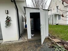 Blechgarage 2x3x2,40m RAL7035 Gartenhütte Stahlhütte Blechhütte Lagerschuppen