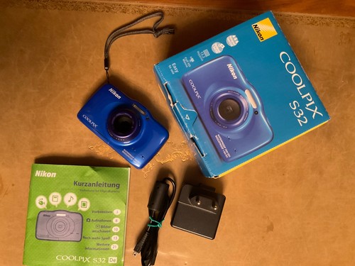 Nikon coolpix s32 blau - nikon, s32,