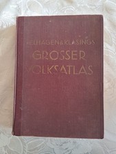 Antikes Buch 1939, Großer Volksatlas Das 100 Jubiläumswerk des Verlages W.Preuss