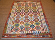 Handgewebter Orient Kelim Afghan Nr.79887 - 203x147cm aus 100% Wolle