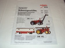 W.3.13.1 Modellautos Blechspielzeug Katalog Prospekt Märklin Oldtimer Spu H0 93