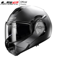 Helm LS2 Modular zum Öffnen Advant Motorrad Roller Titan Matt Doppelvisier