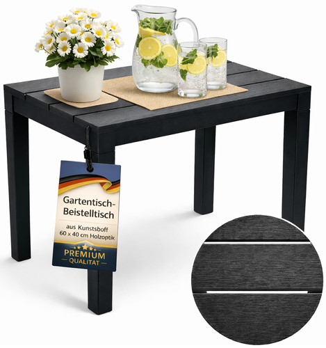 Garten beistelltisch anthrazit - beistelltisch,