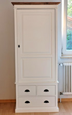 Schrank Kleiderschrank Dielenschrank Flurschrank  85 cm schmal Landhaus