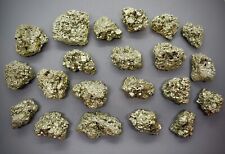 1 KG PYRIT  "Katzen-Gold" Natur-Kristalle aus Peru 3 - 5 cm / 15 - 20 Stufen