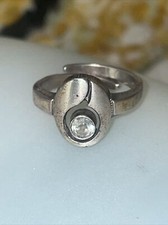 Modernist Silberring Bergkristall Finnland Karl Laine 925er Silber Ring