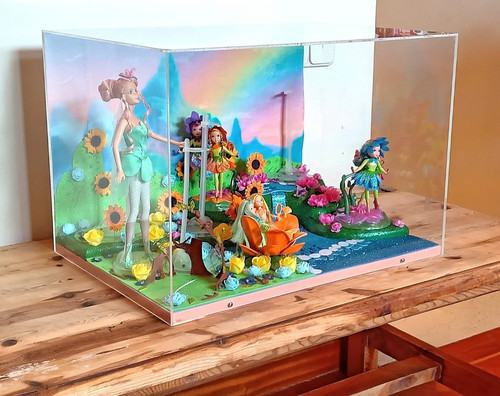 Display diorama barbie - display,