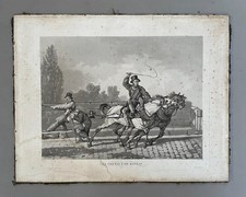 Die Bootspferde, Radierung