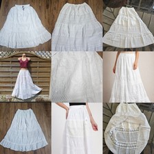 Weiß Baumwolle Rock Sommer