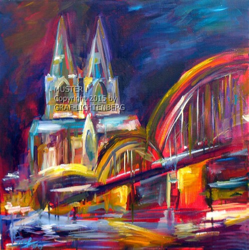 Kölner dom köln - dom,, nachts
