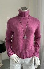 Mrs. & Hugs Rollkragen Pullover 100% Cashmere mehrfädig Kaschmir 38 himbeere