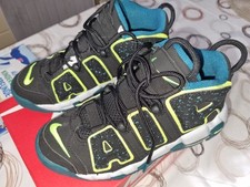 Nike Uptempo Basketball Sneaker grün schwarz neon gelb Gr 36 wie neu