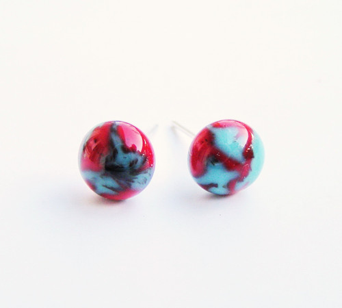 Ohrstecker handarbeit glas - handarbeit,