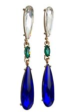 Wunderschöne elegante luxus ohrringe mit funkelnden Strass Glassteinen 