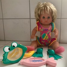 Zapf Badepuppe, Haare wasch- u. kämmbar, Schlafaugen, kann in Badewanne, ca 40cm