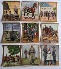 9 Sammelbilder "Die Reichswehr" Waldorf-Astoria/Eckstein Halpaus Dresden u.a.